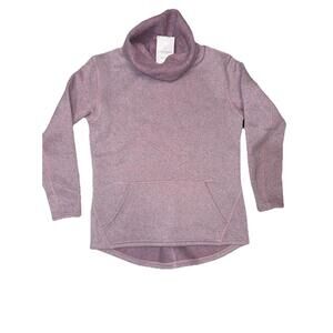 Smartwool womens heathered pink cowl neck sweater Sz Large Barbie new $140